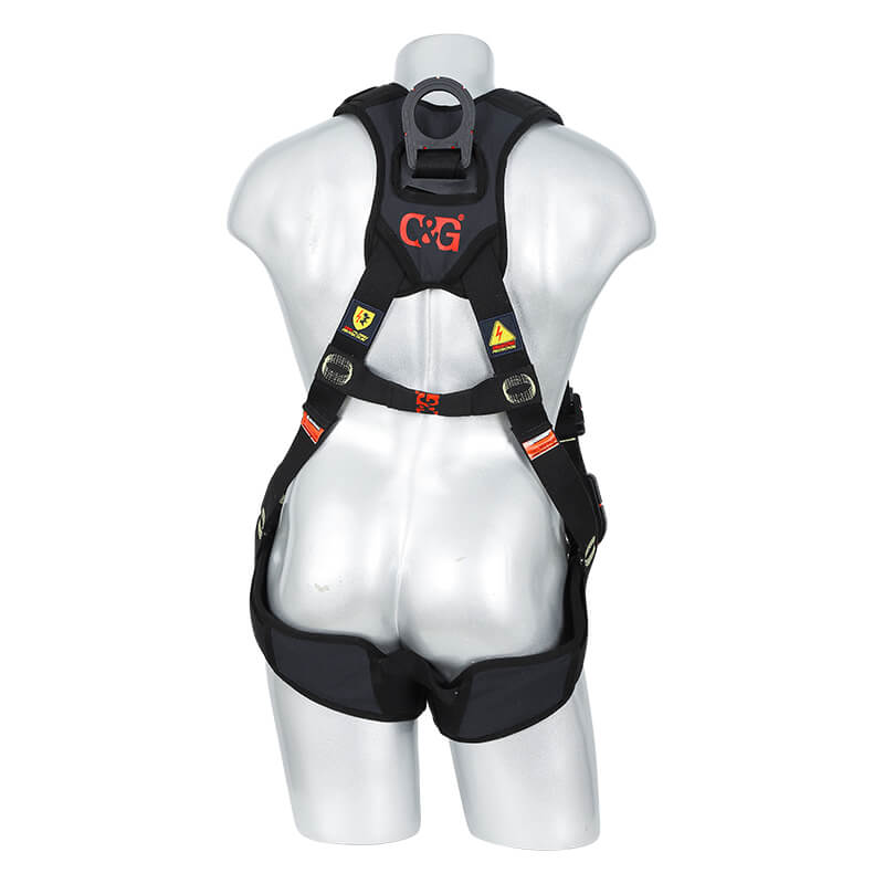 4掛點5調節點全(quán)身式(shì)安全帶-絕緣(yuán)防電弧